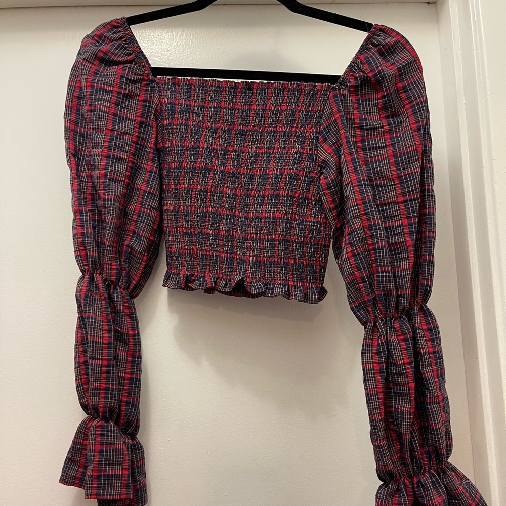 Zara smocked top size XS